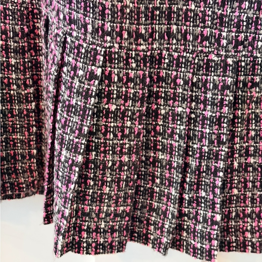 Rabbit Tweed Dress drop waist pleated bottom size 12 - Picture 5 of 8